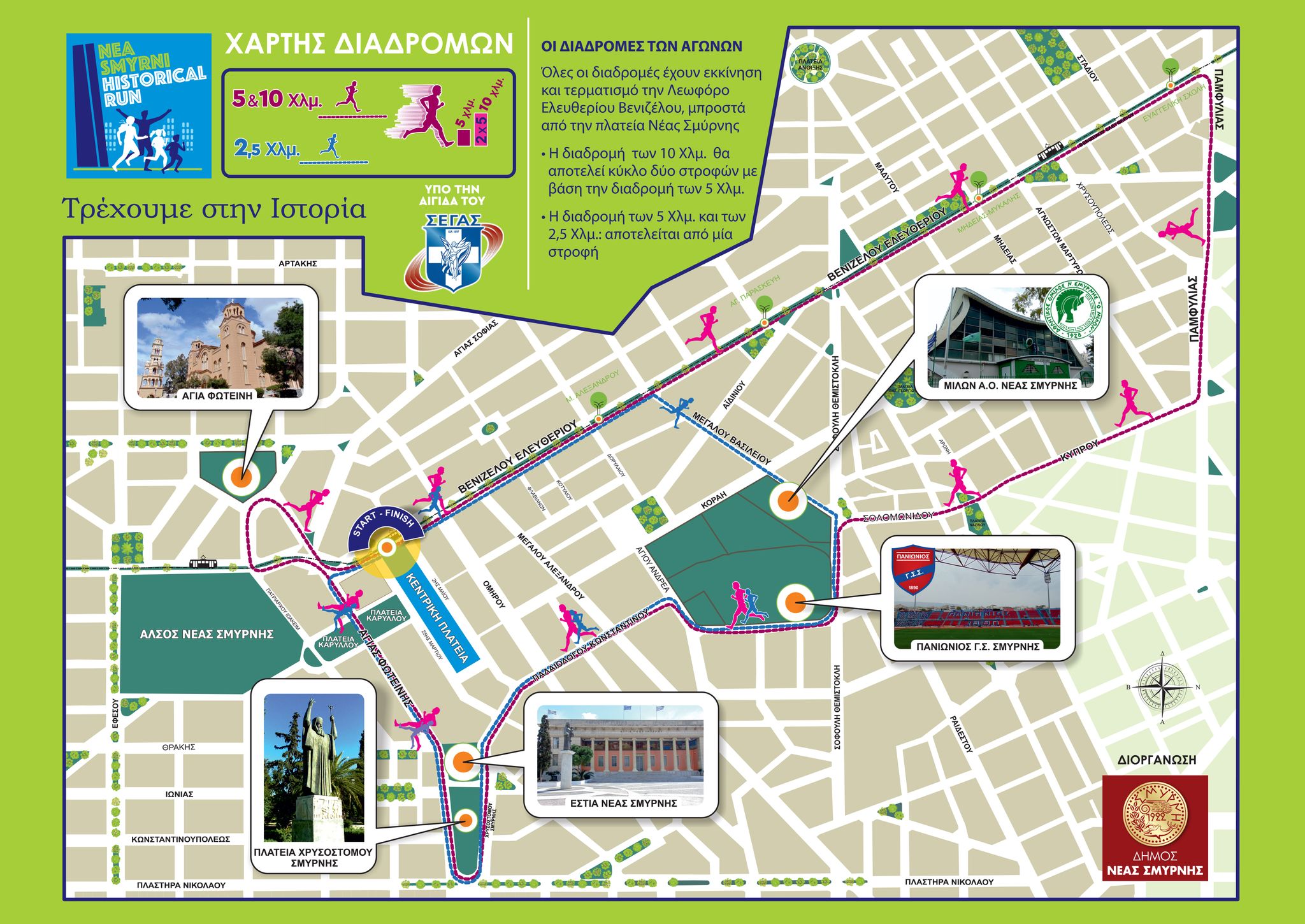 Οι κυκλοφοριακές ρυθμίσεις για το Nea Smyrni Historical Run 2025