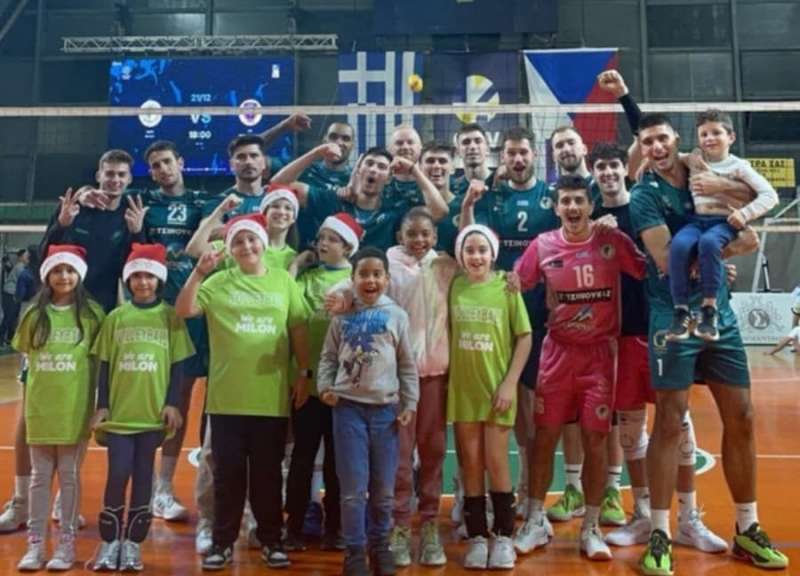 Πρωταθλητής χειμώνα στη Volley League ο Μίλωνας με το 3-0 κόντρα στον Φοίνικα
